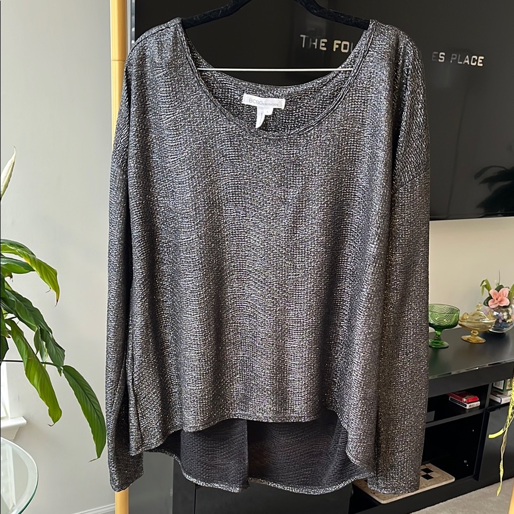 BCBGeneration Metallic top size Large